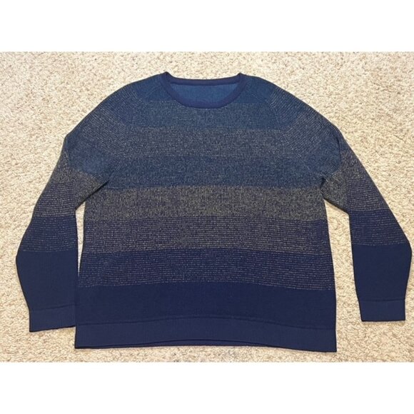 Lululemon Merino Wool Gradient Textured Knit Crewneck Sweater Sz XL See Measure - Picture 1 of 6